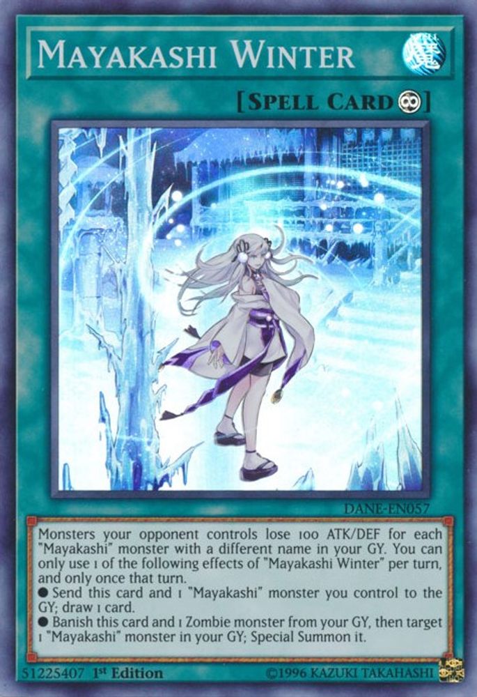 Mayakashi Winter, 1st-edition, front