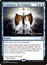 Commence the Endgame, Prerelease Cards