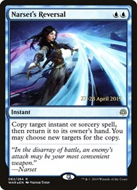 Narset's Reversal, Prerelease Cards