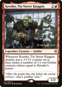 Krenko, Tin Street Kingpin, Prerelease Cards