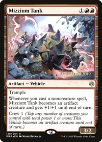 Mizzium Tank, Prerelease Cards