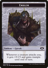 Emblem - Garruk, Apex Predator, Mythic Edition: War of the Spark