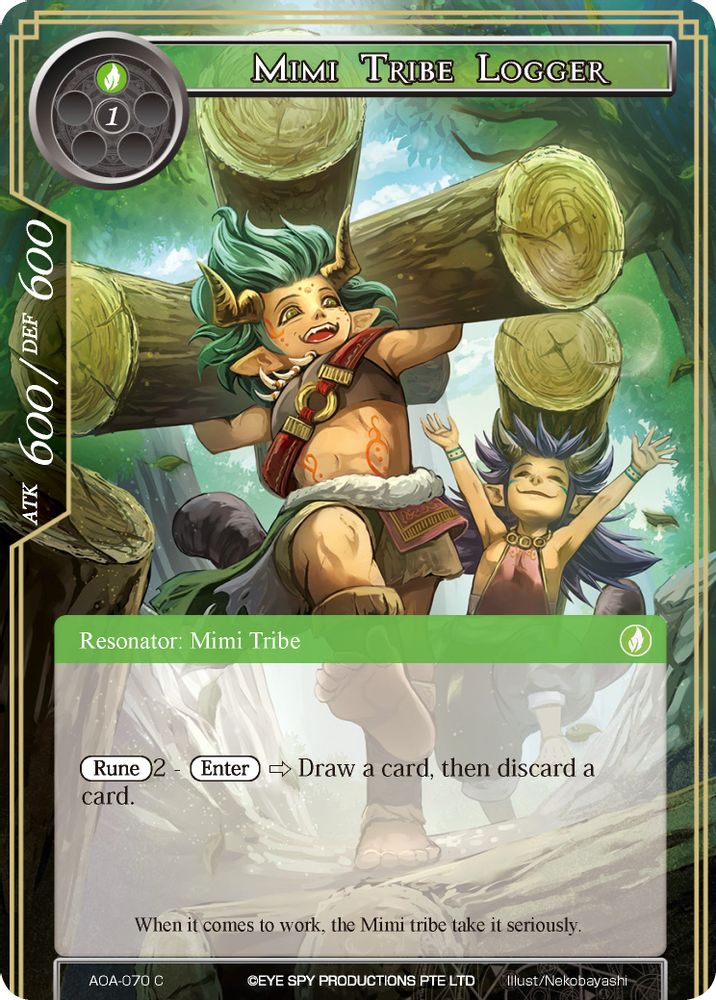 Mimi Tribe Logger, Standard, front