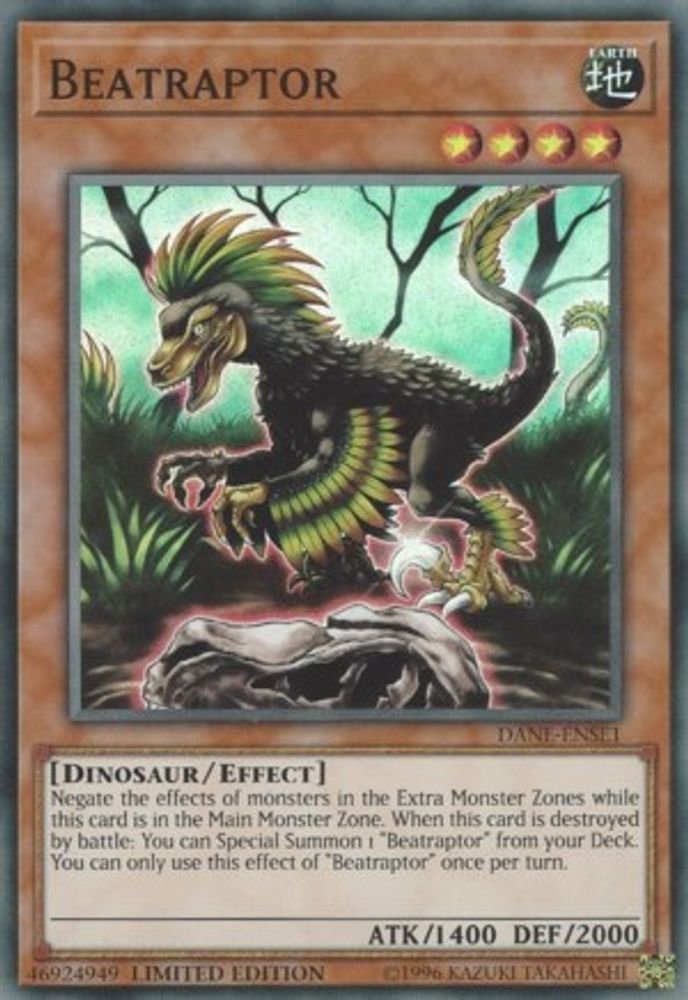 Beatraptor, Limited, front