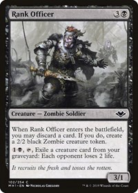 Rank Officer, Modern Horizons