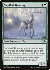Saddled Rimestag, Modern Horizons