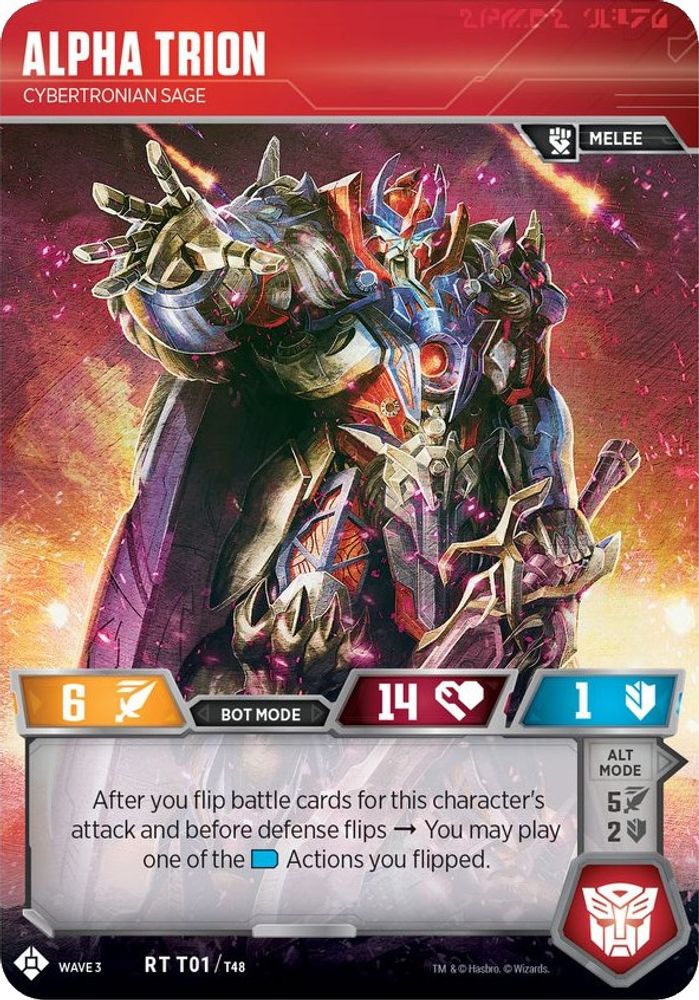 Alpha Trion - Cybertronian Sage, Foil, front