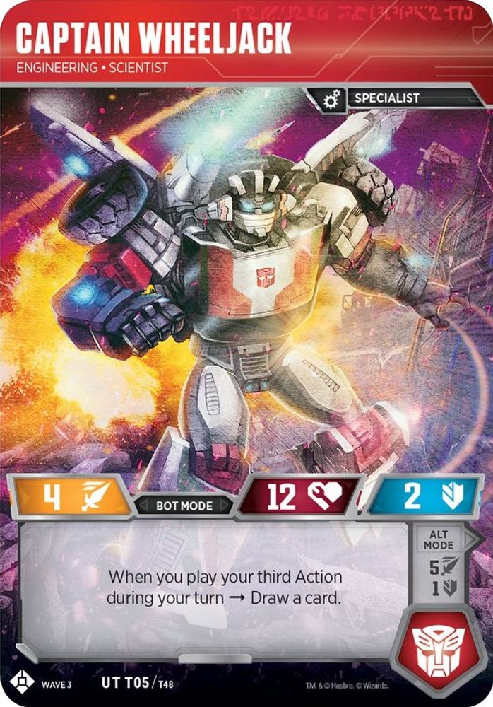Captain Wheeljack - Engineering Scientist, Foil, front