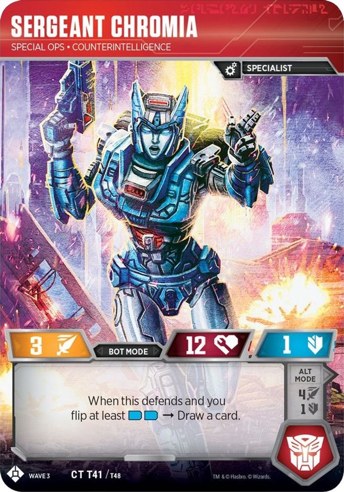 Sergeant Chromia - Special Ops Counterintelligence, Foil, front