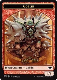 Goblin // Emblem - Wrenn and Six Double-Sided Token, Modern Horizons