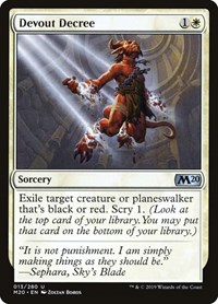 Devout Decree, Core Set 2020