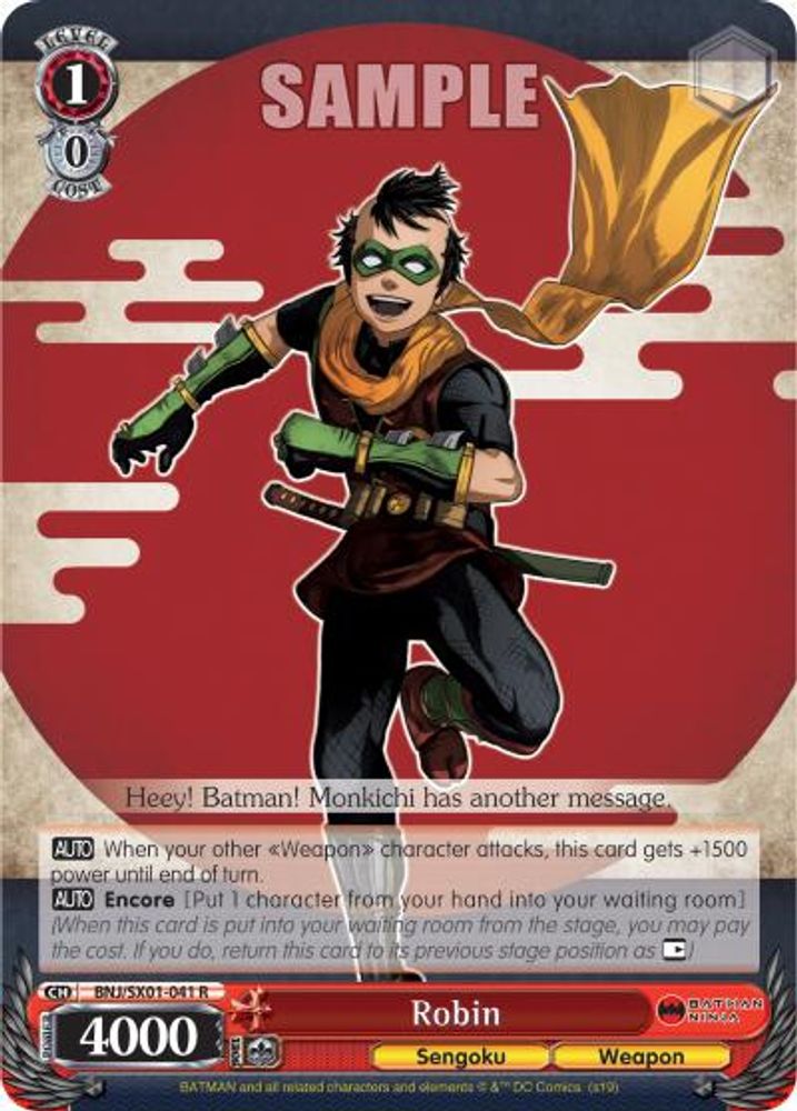 Robin, Standard, front
