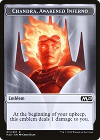 Emblem - Chandra, Awakened Inferno, Core Set 2020