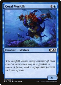 Coral Merfolk, Core Set 2020