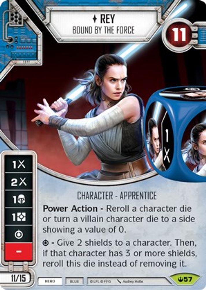 Rey - Bound By The Force, Card-and-die, front