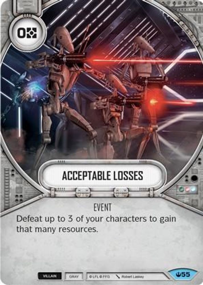 Acceptable Losses, Standard, front