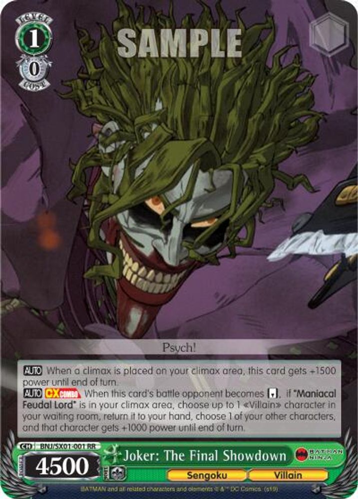 Joker: The Final Showdown, Standard, front