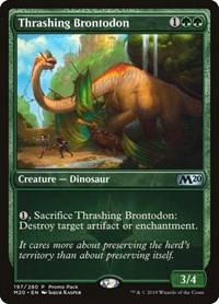 Thrashing Brontodon, Promo Pack: Core Set 2020