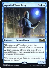 Agent of Treachery, Prerelease Cards