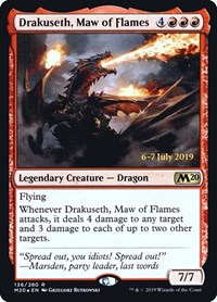 Drakuseth, Maw of Flames (M20), Prerelease Cards