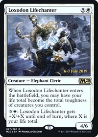 Loxodon Lifechanter, Prerelease Cards