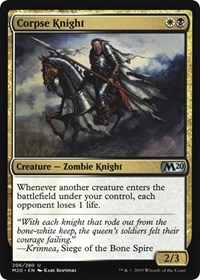 Corpse Knight (2/3 Misprint), Core Set 2020
