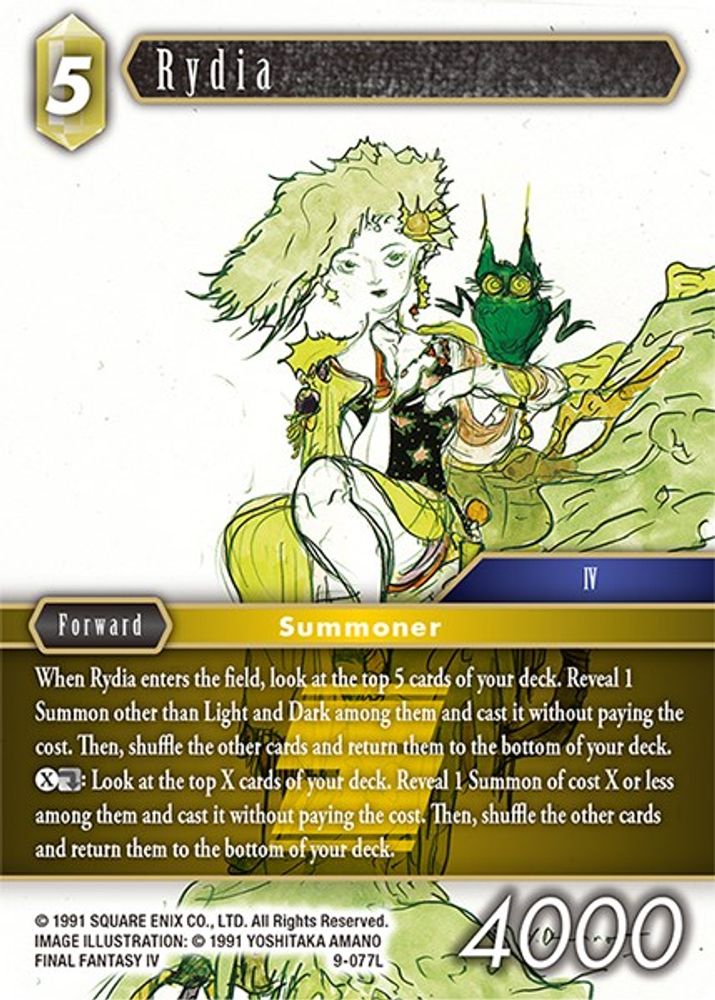 Rydia, Standard, front