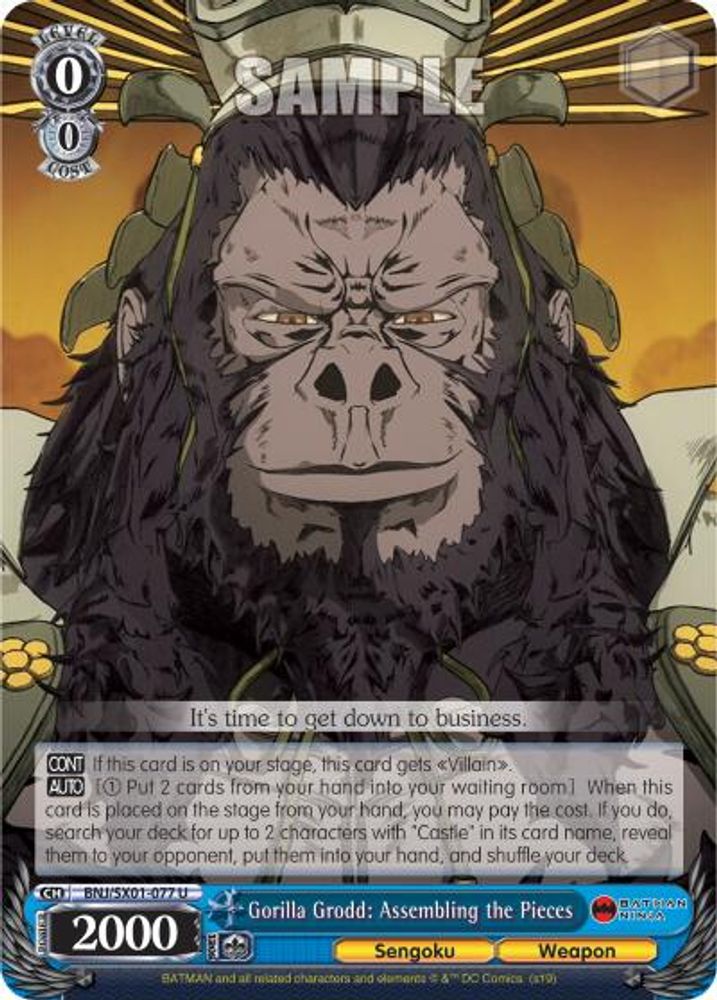 Gorilla Grodd: Assembling the Pieces, Standard, front