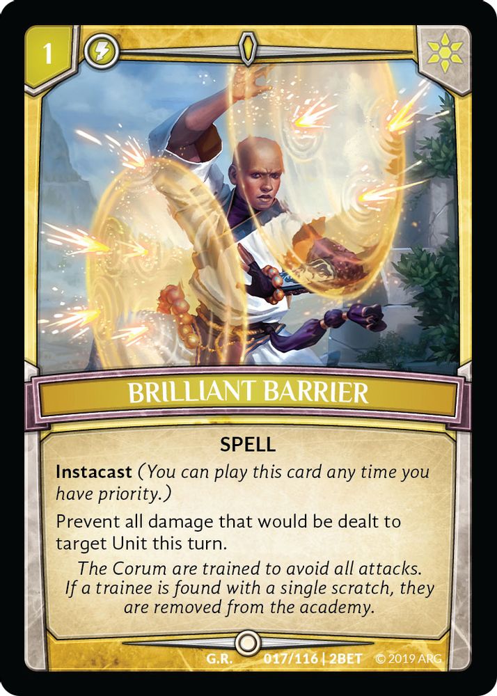 Brilliant Barrier, Standard, front