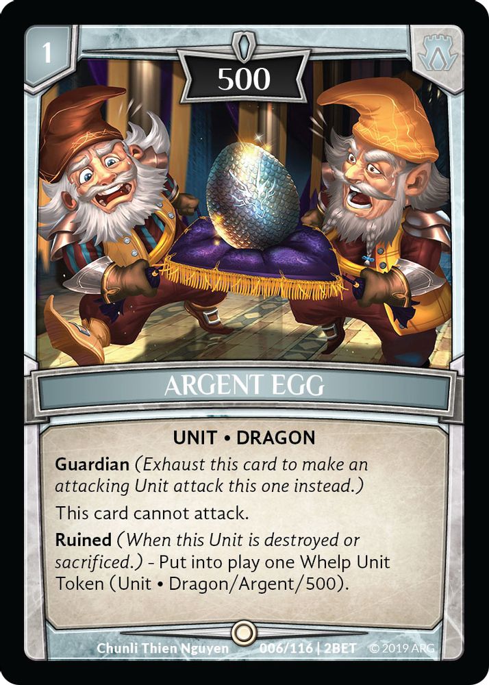 Argent Egg, Standard, front
