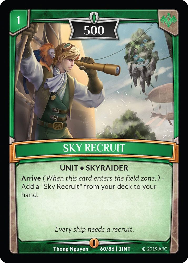 Sky Recruit, Standard, front
