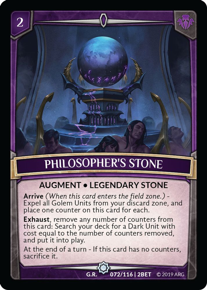 Philosopher's Stone, Standard, front