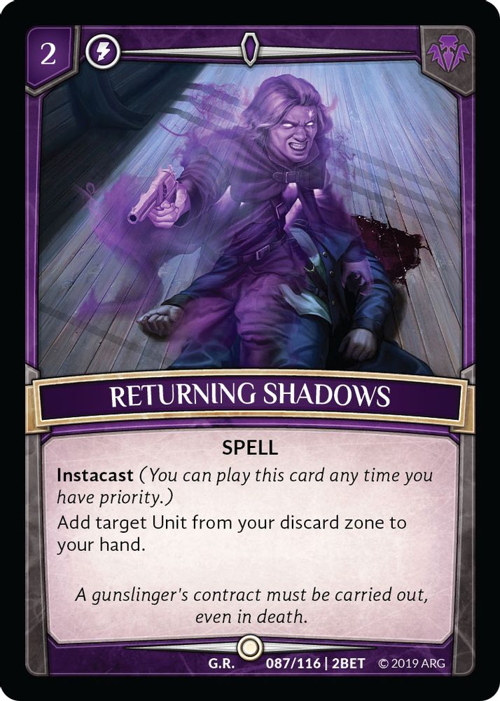Returning Shadows, Standard, front
