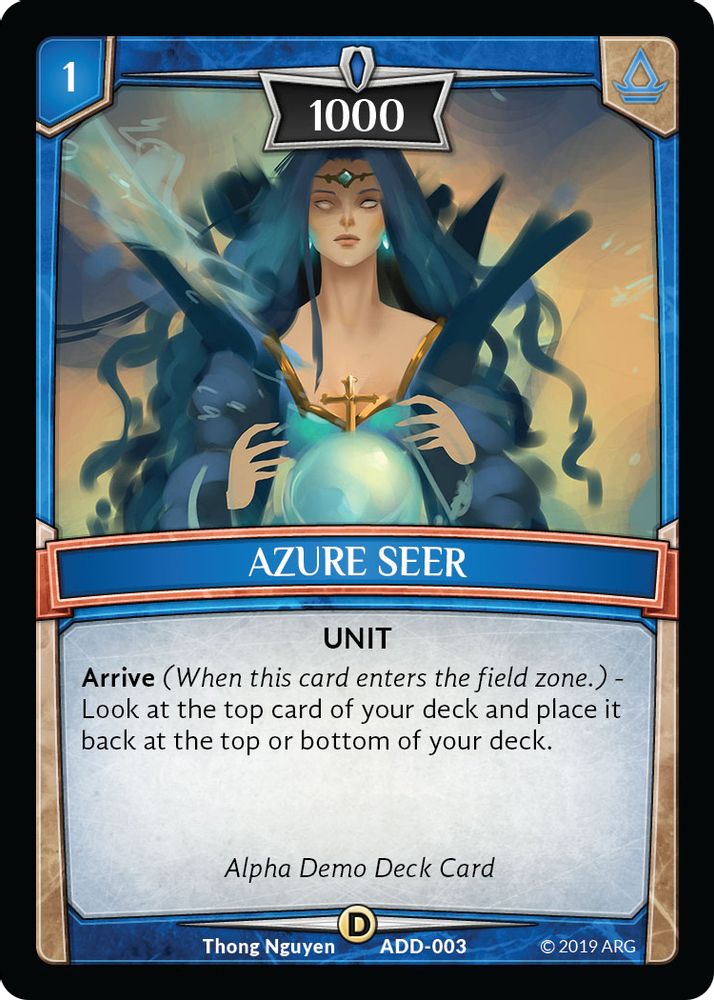 Azure Seer, Standard, front
