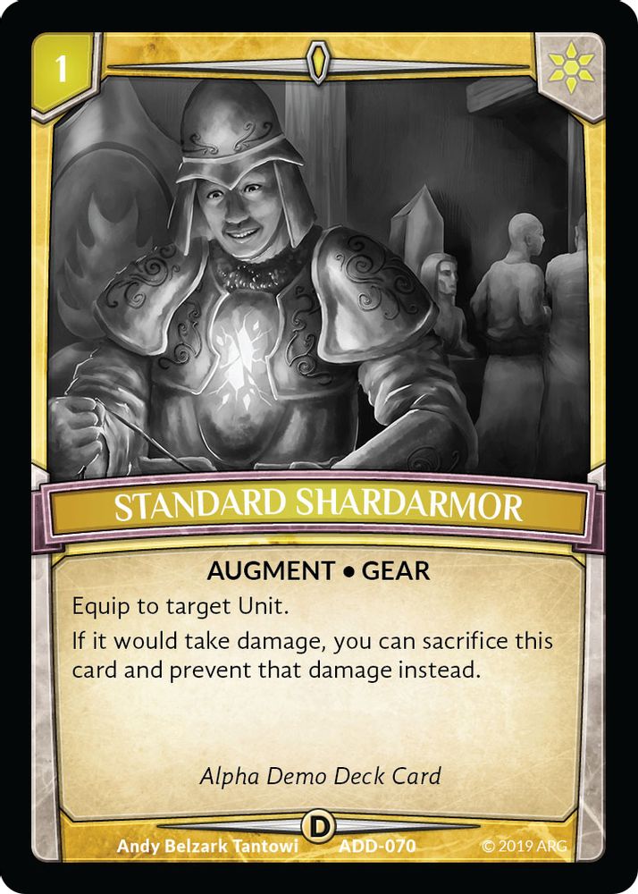 Standard Shardarmor, Standard, front