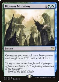 Biomass Mutation, Commander 2019