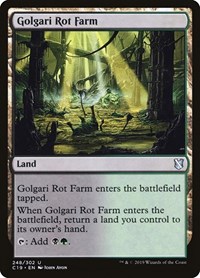 Golgari Rot Farm, Commander 2019