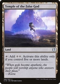 Temple of the False God, Commander 2019