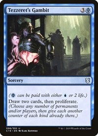 Tezzeret's Gambit, Commander 2019
