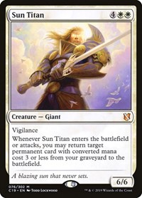 Sun Titan, Commander 2019