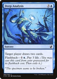 Deep Analysis, Commander 2019