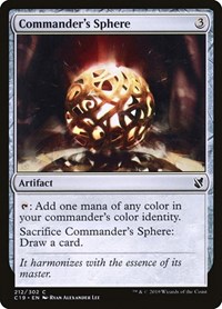 Commander's Sphere, Commander 2019