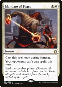 Mandate of Peace, Commander 2019
