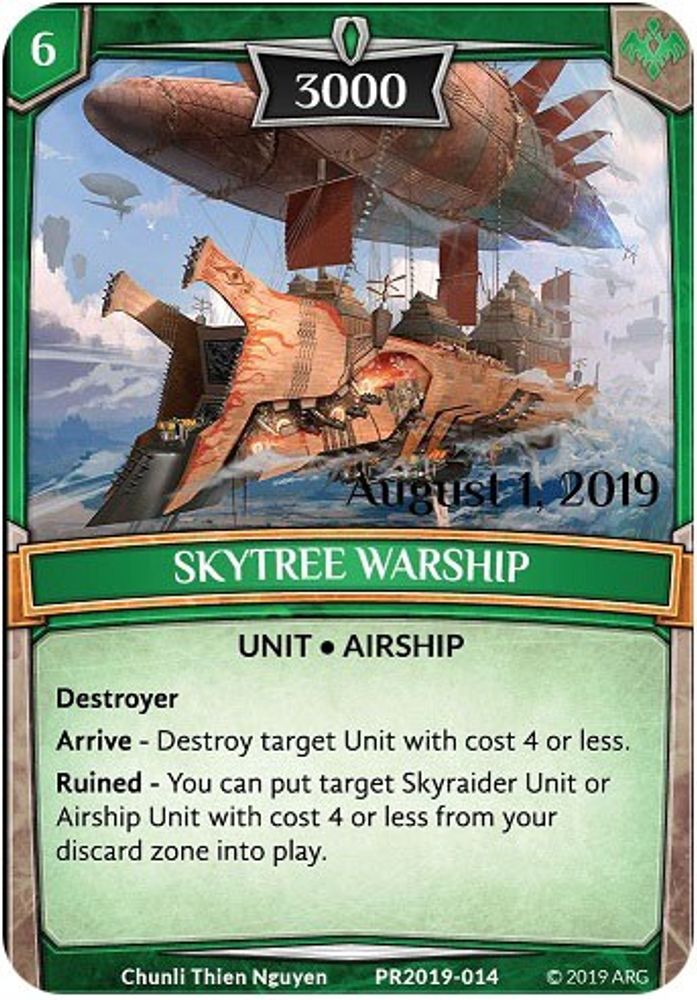 Skytree Warship (Stamped), Standard, front