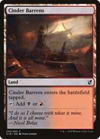Cinder Barrens, Commander 2019