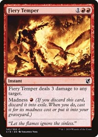 Fiery Temper, Commander 2019