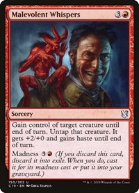 Malevolent Whispers, Commander 2019