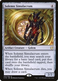 Solemn Simulacrum, Commander 2019