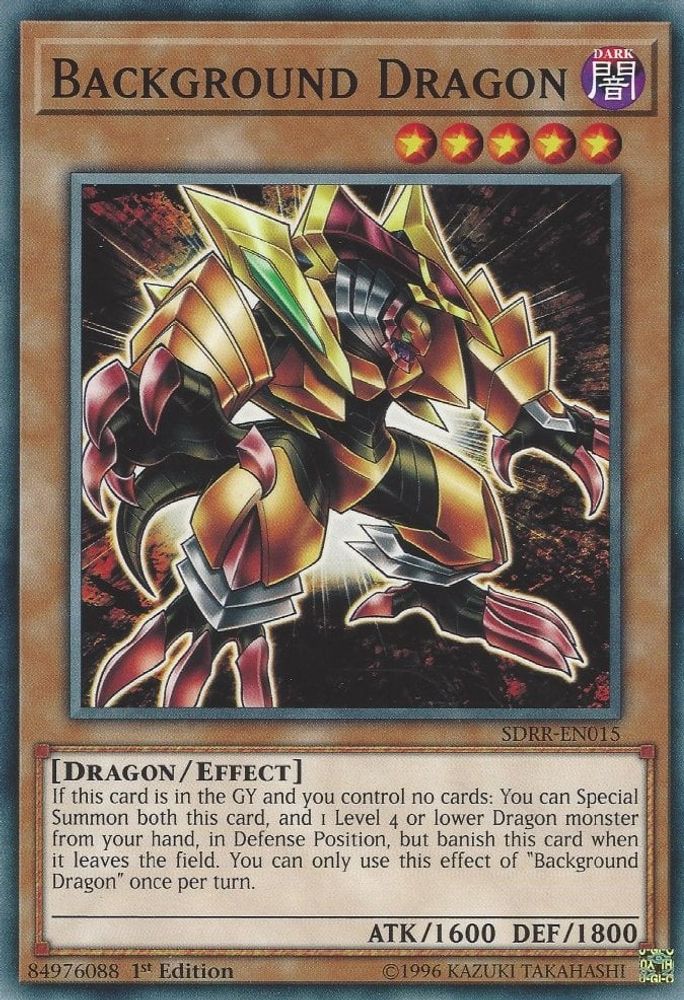 Background Dragon, 1st-edition, front
