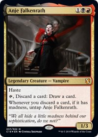 Anje Falkenrath (Commander 2019), Oversize Cards
